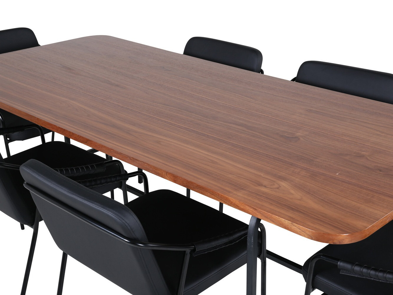 Jedilniški komplet Dallas 2797 (Oreh + Črna)