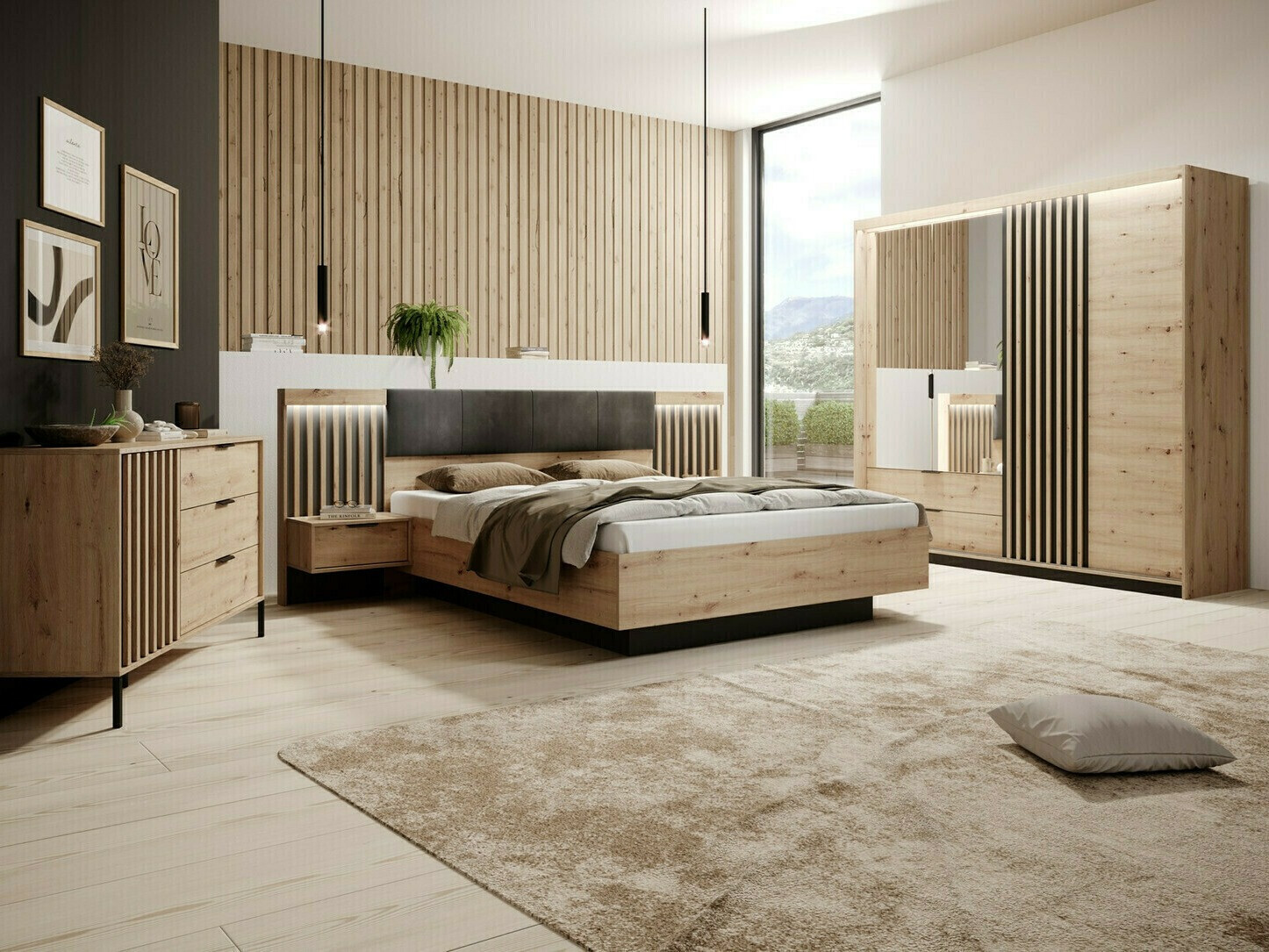 Komplet pohištva za spalnico Lusone 106