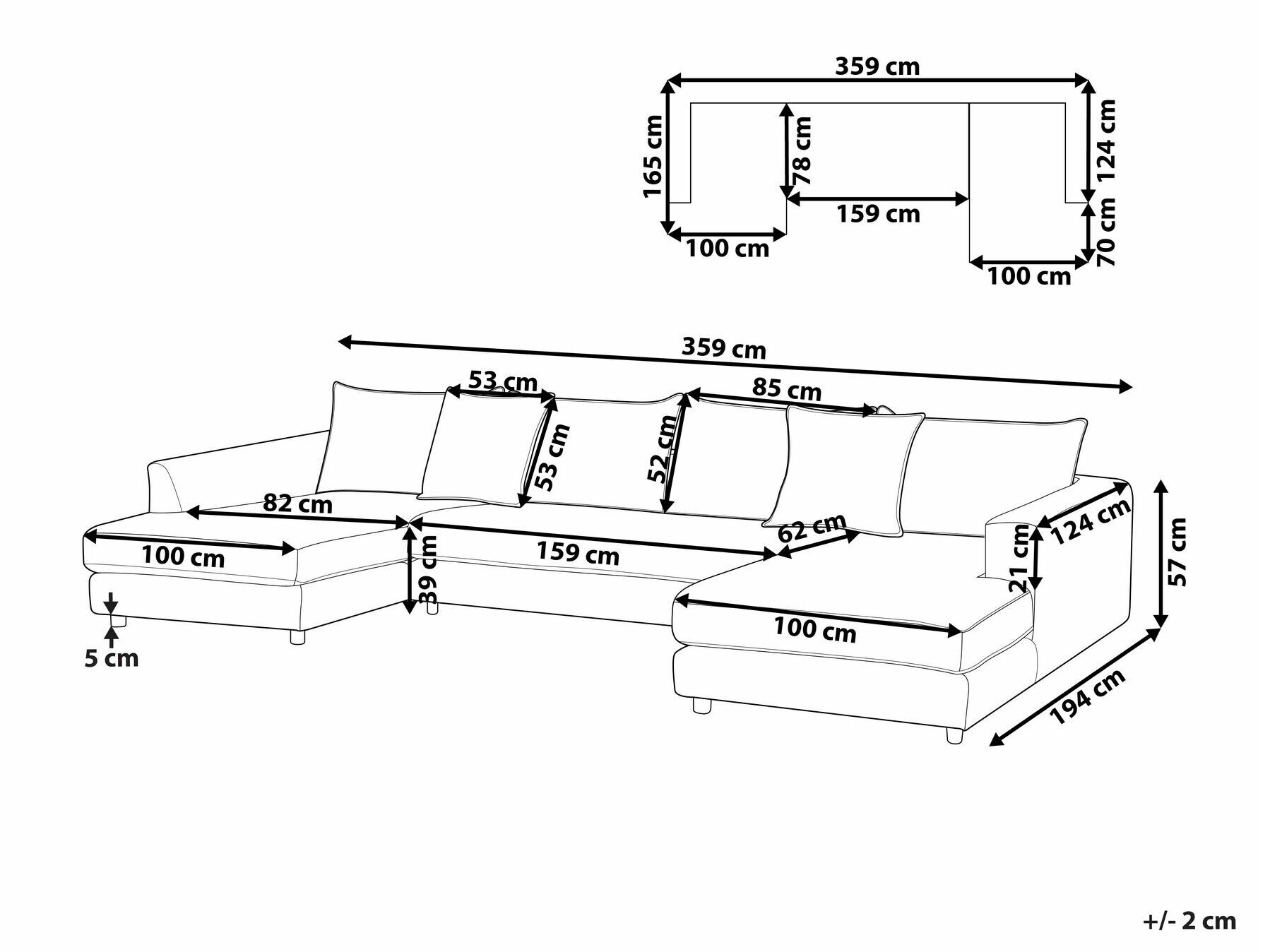 Kotna garnitura Berwyn 1665 (Svetlo rjava)