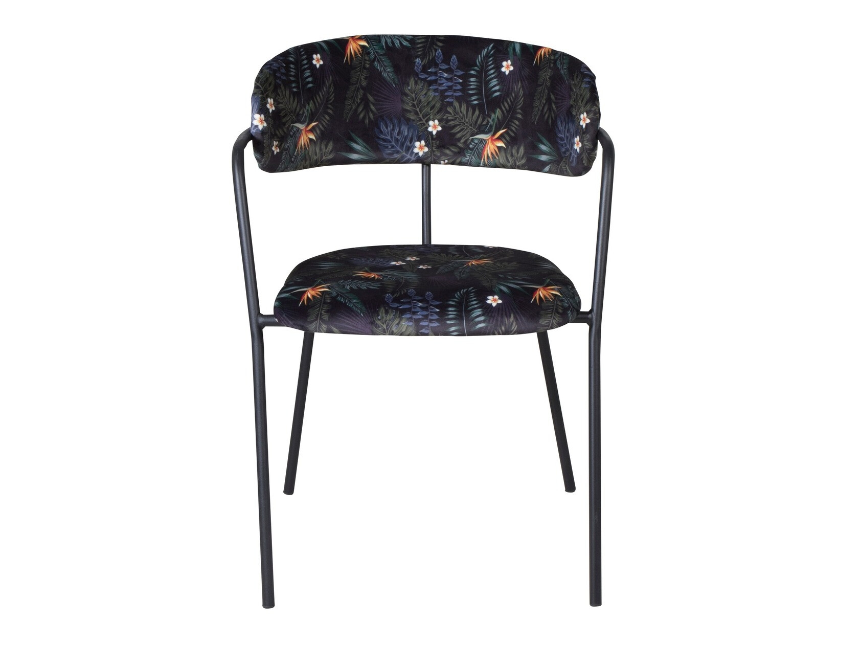 Stol Dallas 108 (Cvetlični vzorec + Črna)