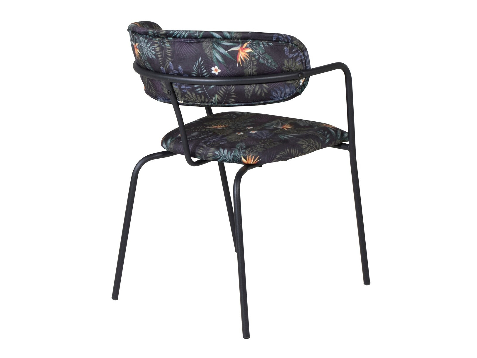 Stol Dallas 108 (Cvetlični vzorec + Črna)