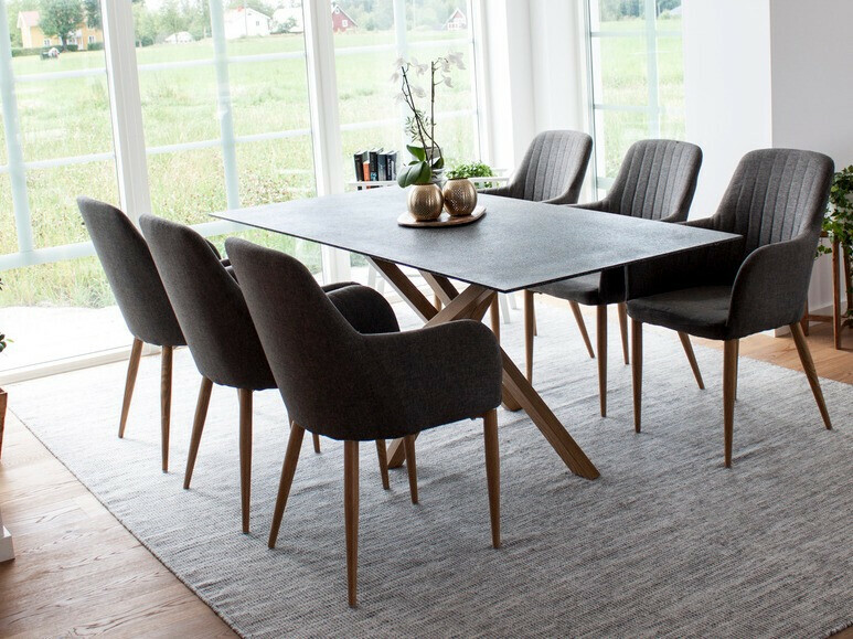 Stol Dallas 158 (Temno siva + Rjava)