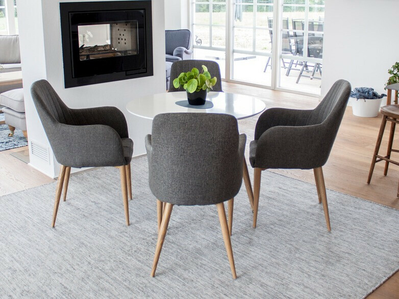 Stol Dallas 158 (Temno siva + Rjava)