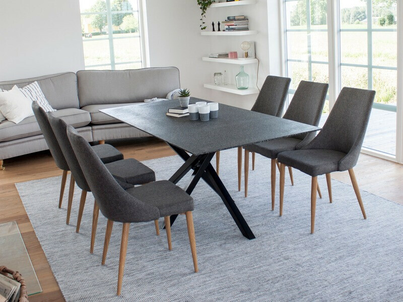 Stol Dallas 159 (Temno siva + Rjava)