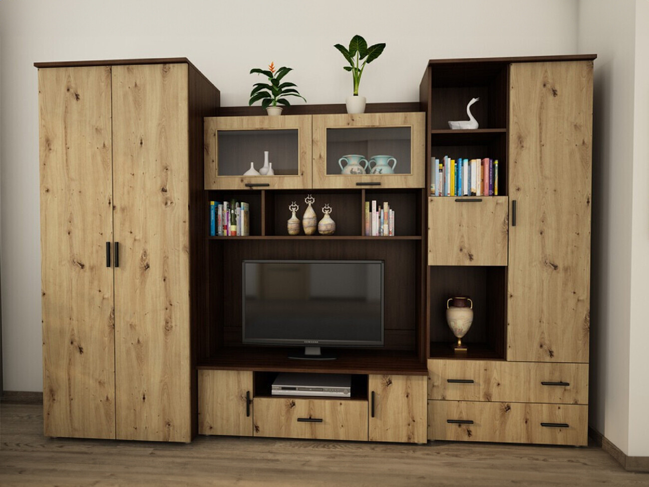 Dnevni prostor Lexington 106 (Temni Sonoma hrast + Artisan hrast)