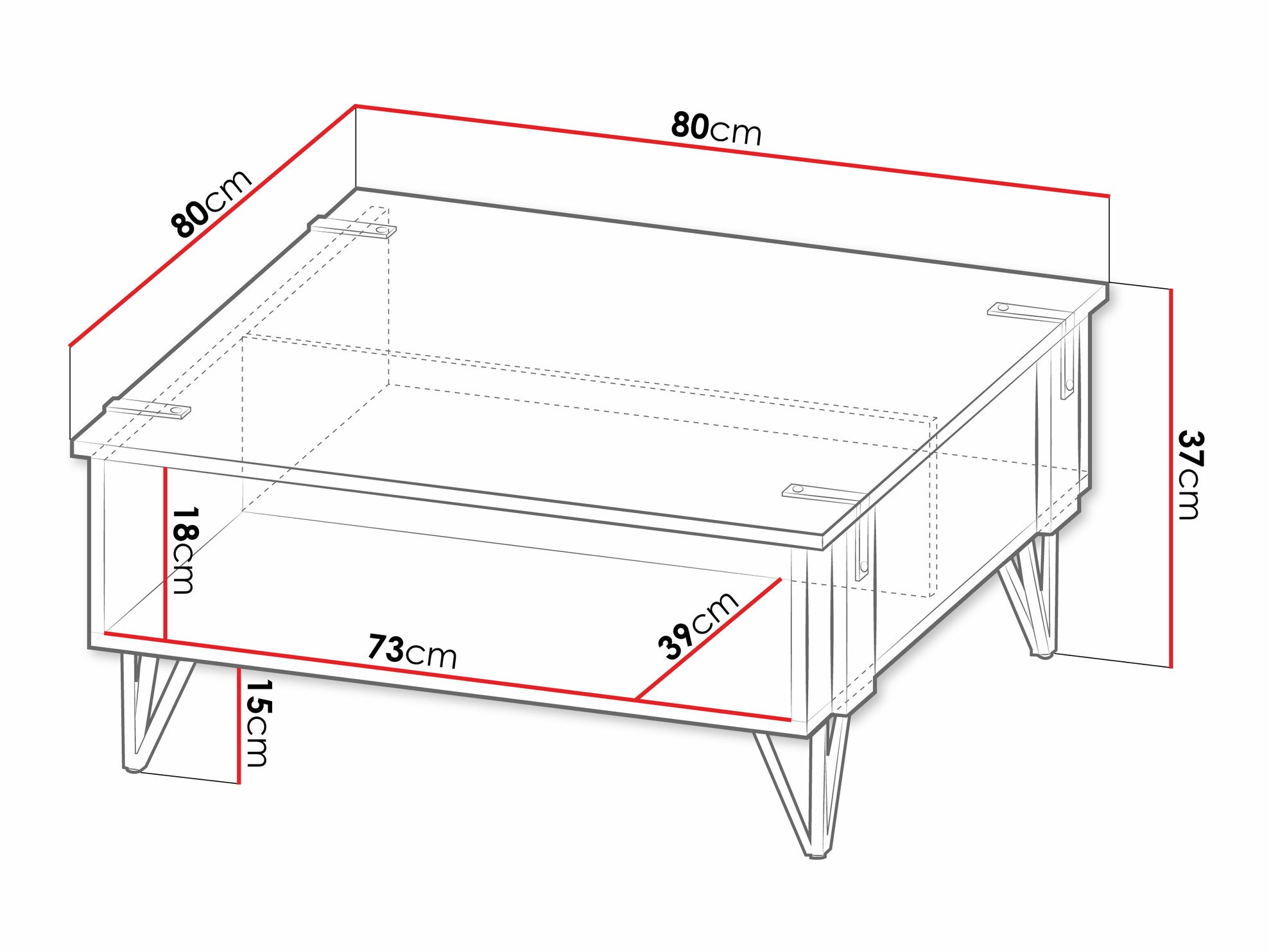 Klubska mizica Domdele 111