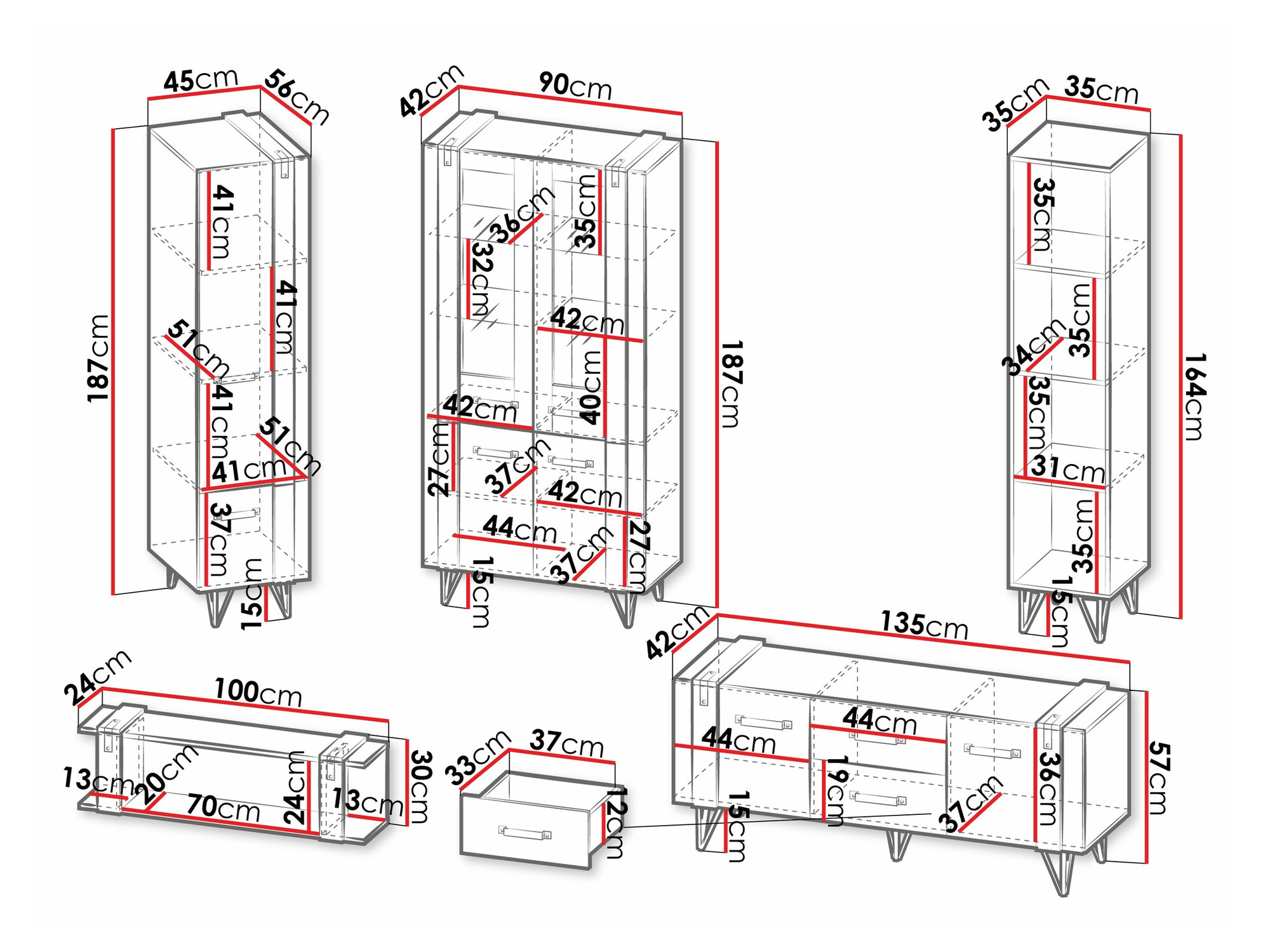 Komplet za dnevno sobo Domdele 112