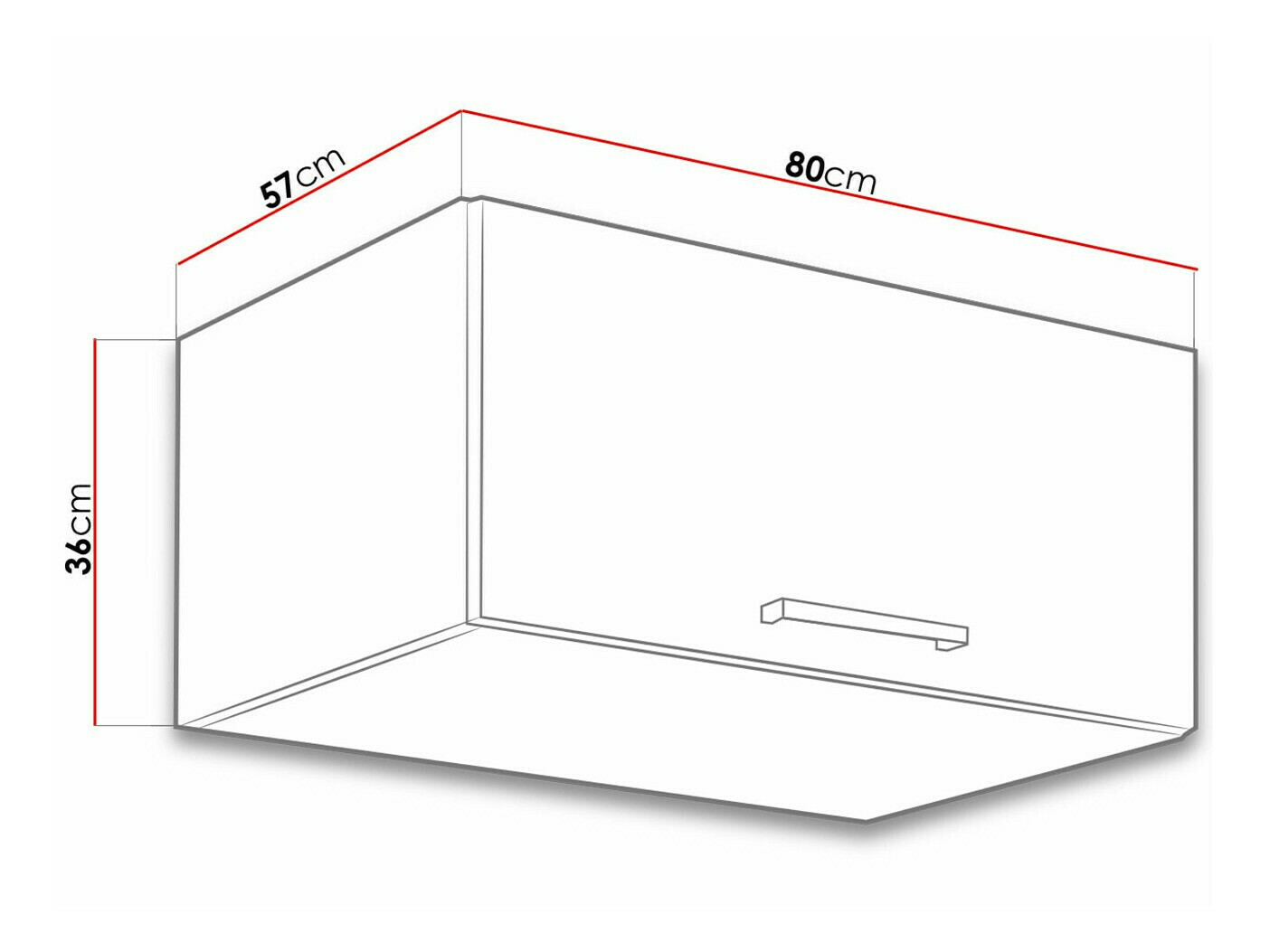 Modularna stenska omarica Wood Dark 132