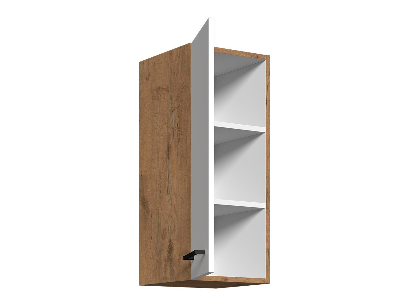 Modularna stenska omarica Wood Dark 134