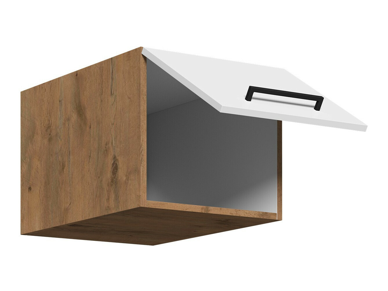 Modularna stenska omarica Wood Dark 137