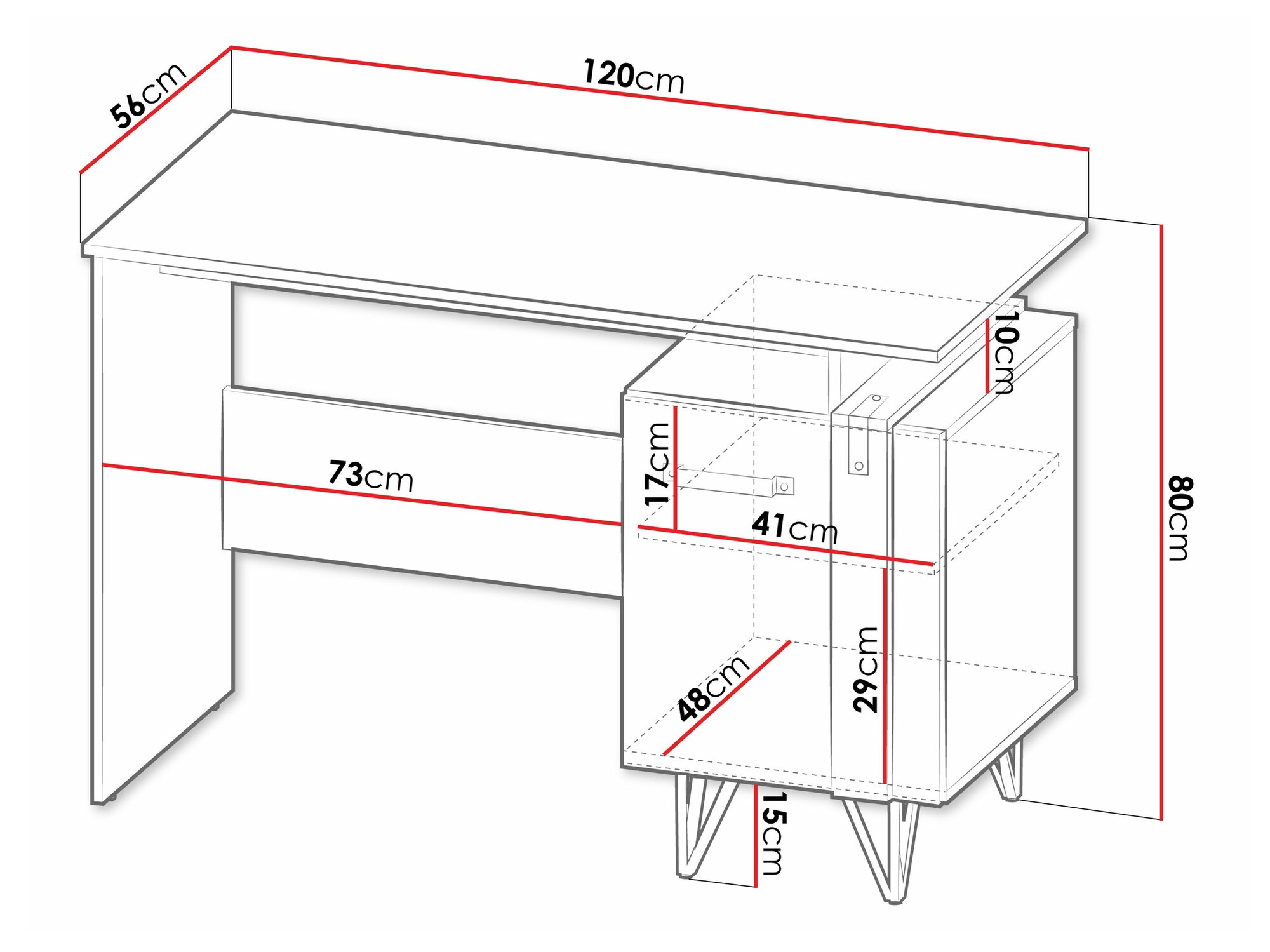 Pisalna miza Domdele 108