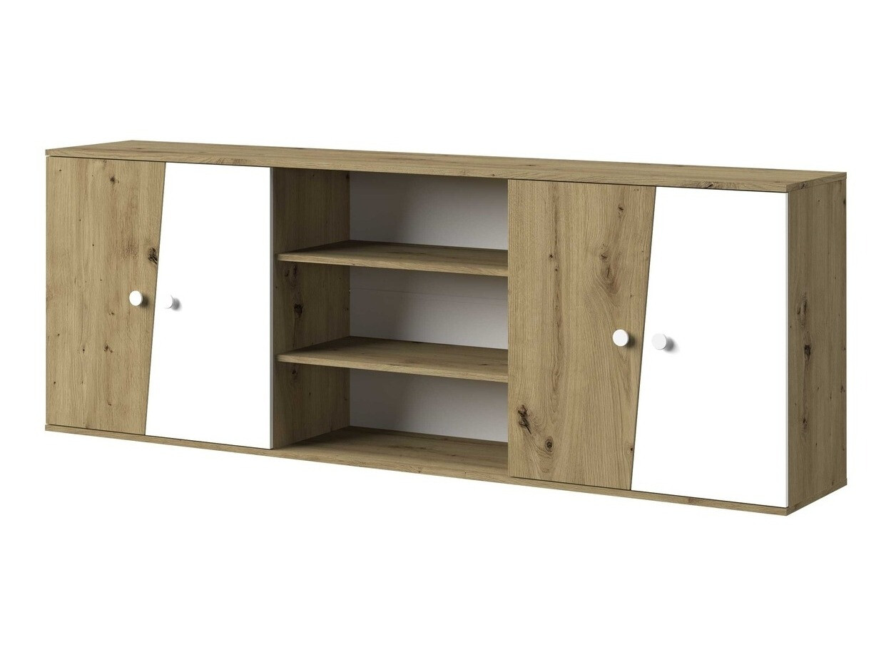 Stenska omarica Mirelbu 115 (Artisan hrast + Bela)