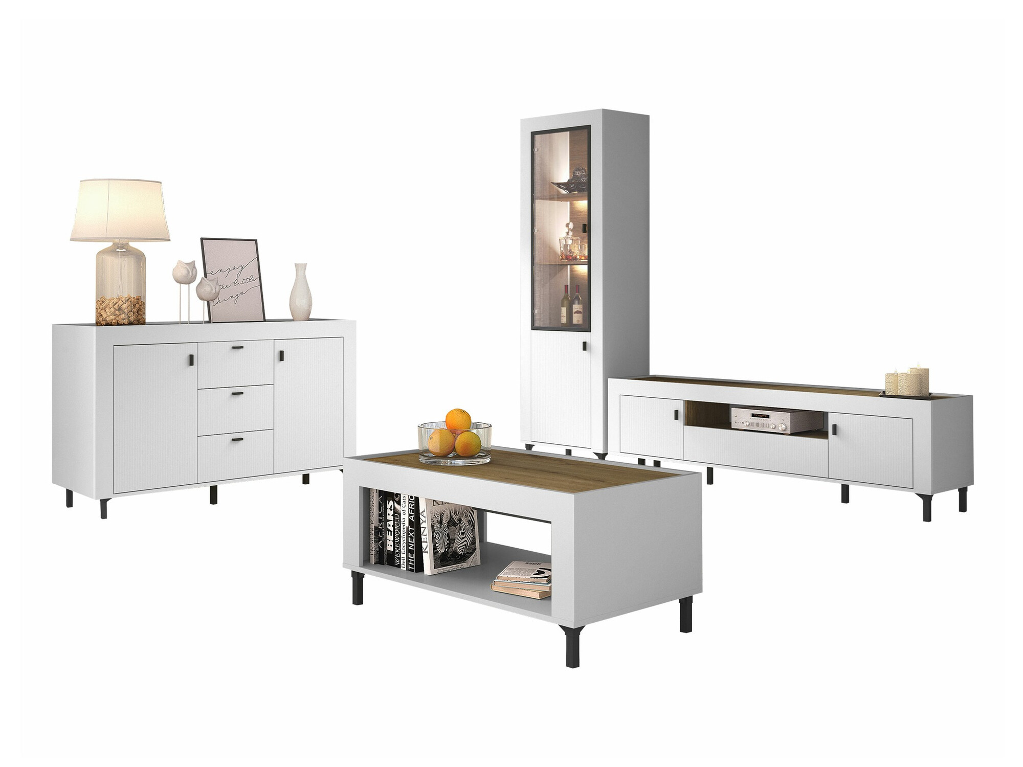 Dnevni prostor Mormavu 114 (Mat bela)