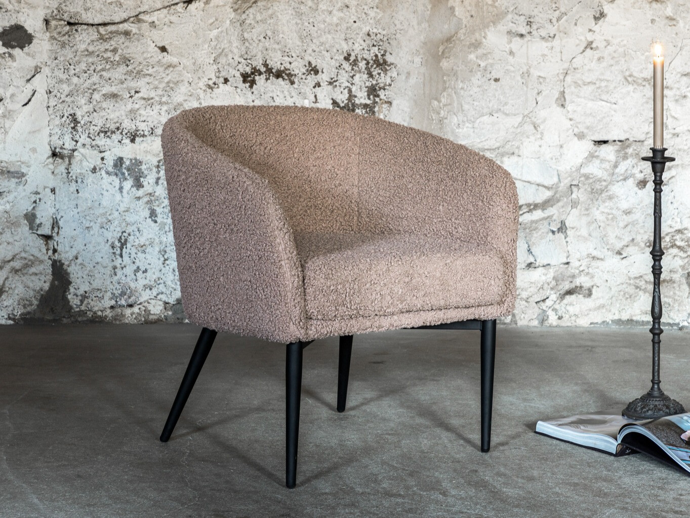 Fotelj Dallas 1706 (Rjava + Črna)