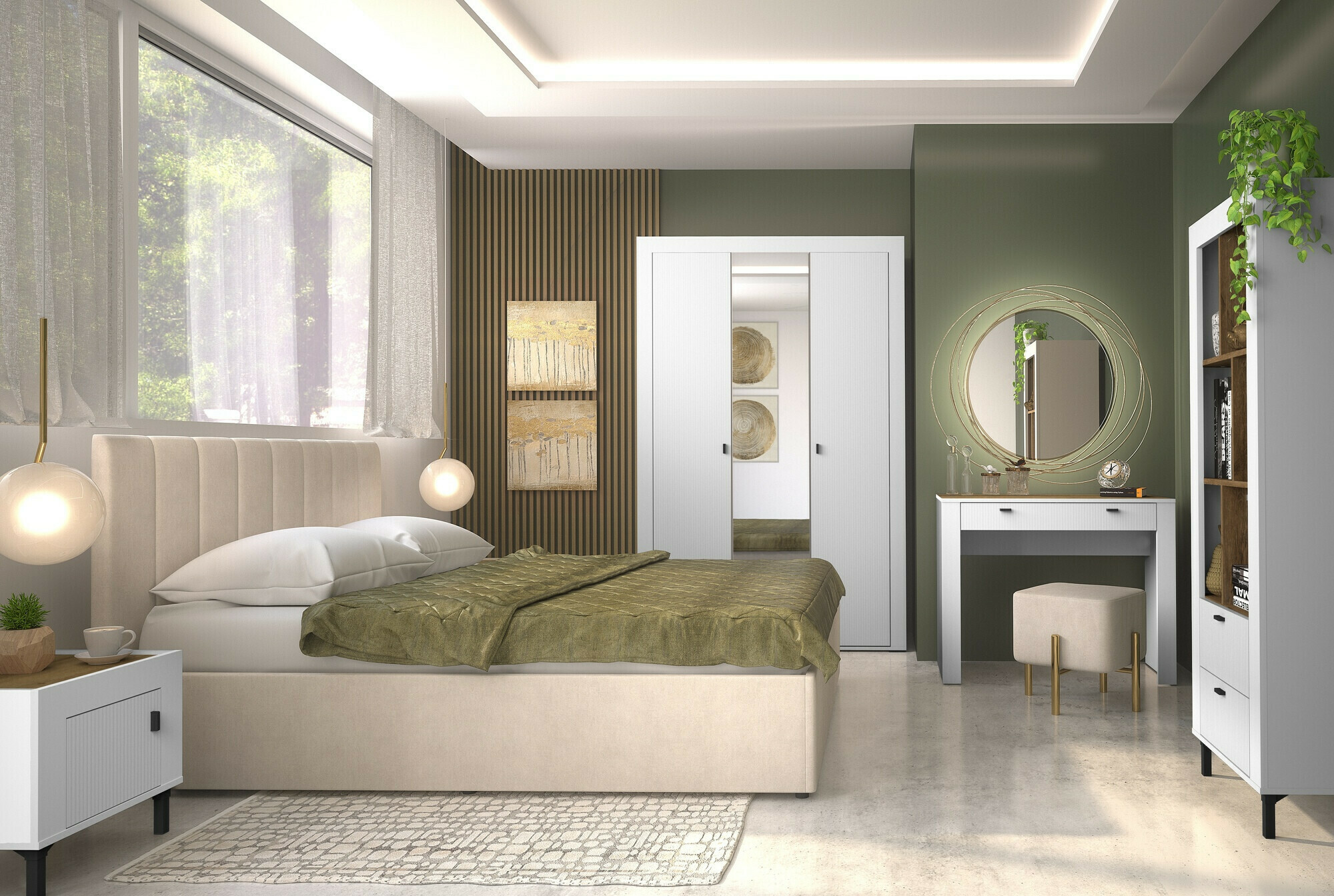 Garderobna omara Mormavu 101 (Mat bela)