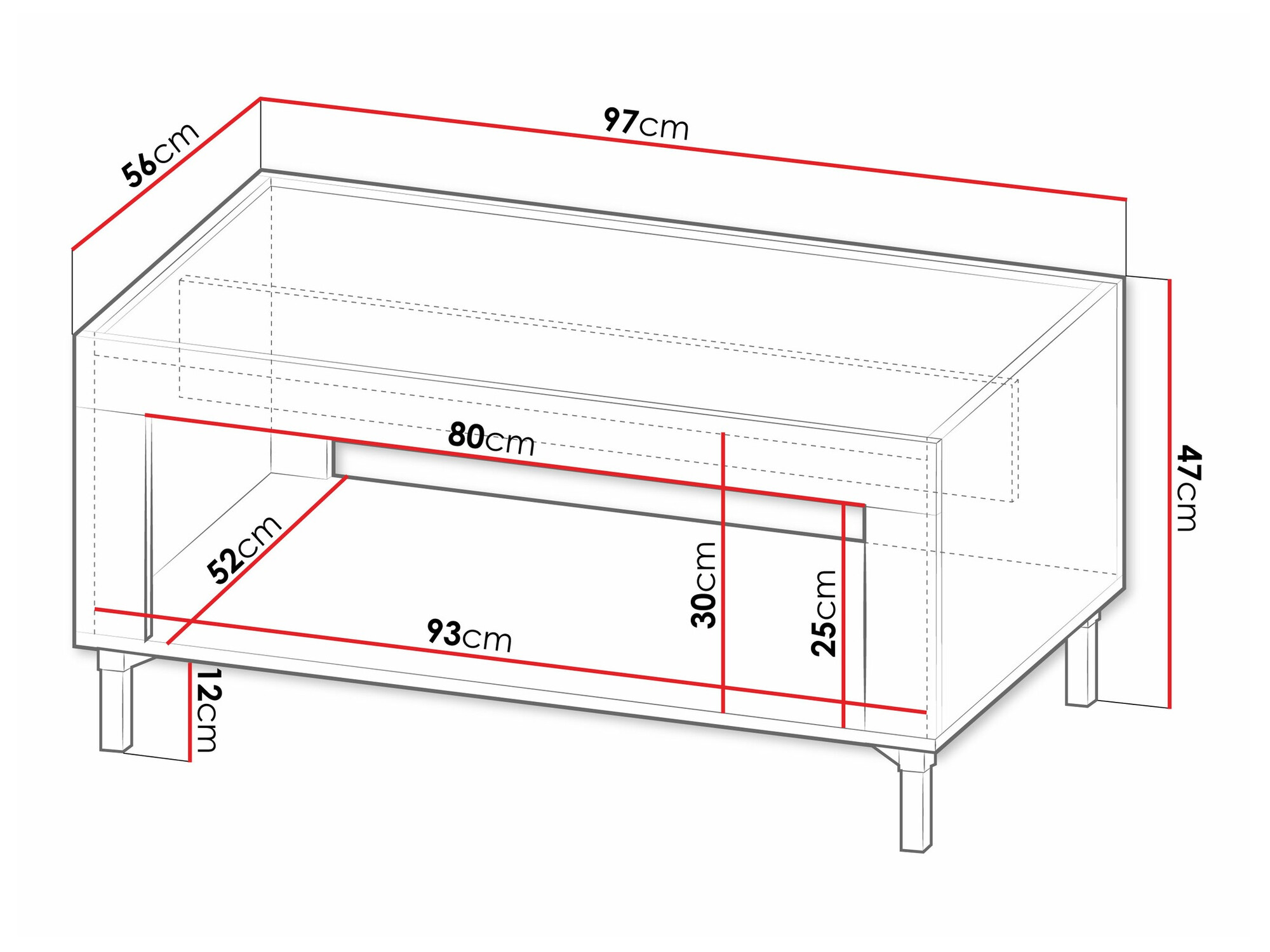 Klubska mizica Mormavu 107 (Mat bela)