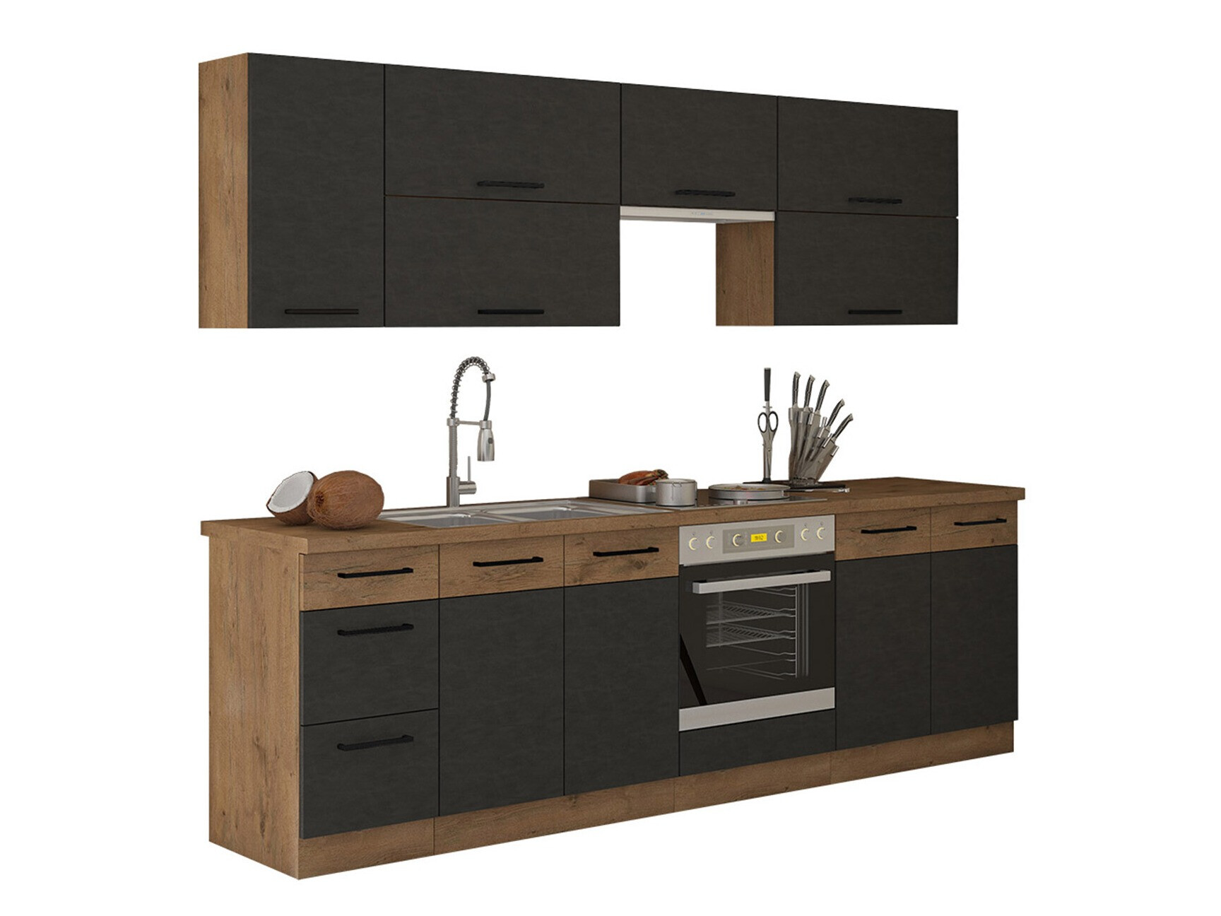 Modularni kuhinjski komplet Wood Grey 135