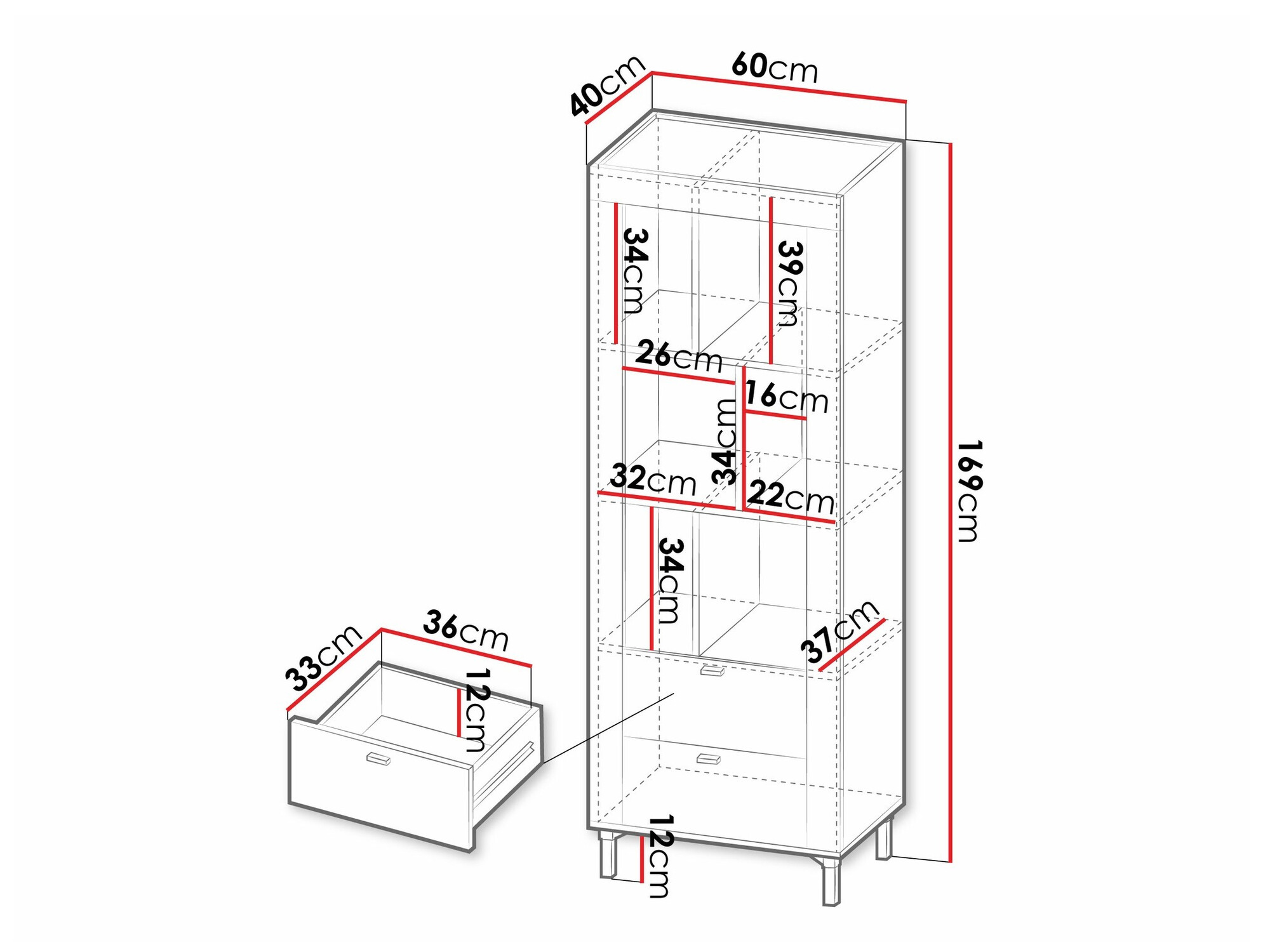 Regal Mormavu 102 (Mat črna)