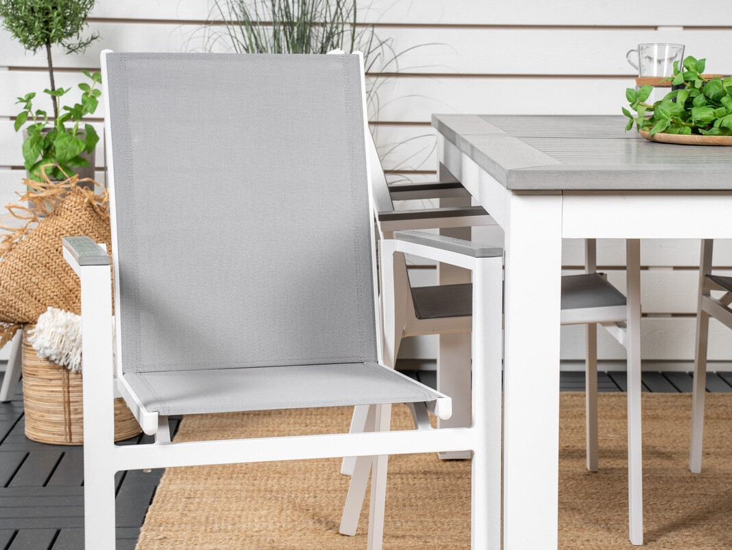 Vrtni stol Dallas 2775 (Bela + Siva)