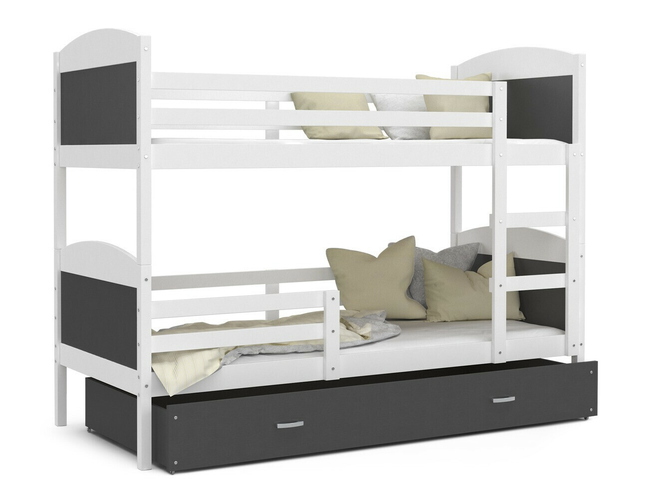 Dvonadstropna postelja Aurora 102 (Bela)