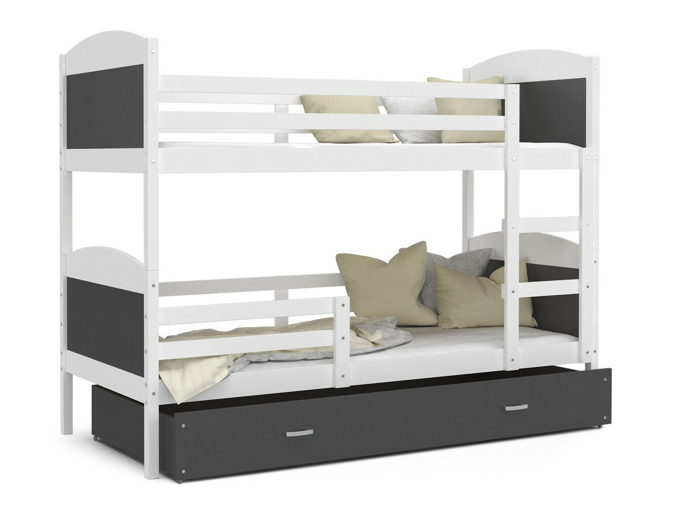 Dvonadstropna postelja Aurora 103 (Bela)