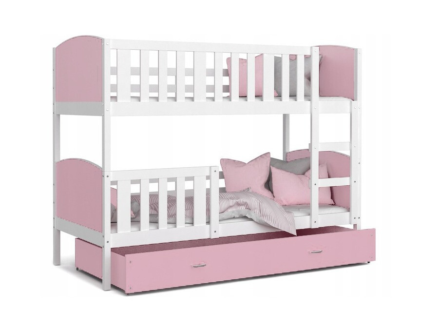 Dvonadstropna postelja Aurora 113 (Bela)