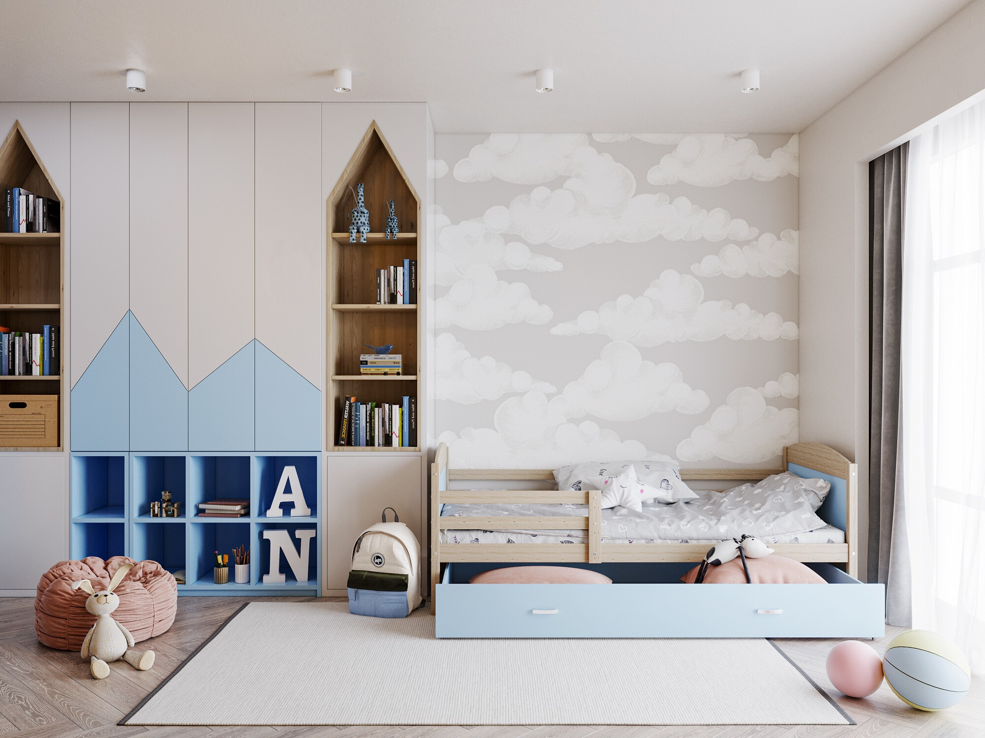 Postelja Aurora 127 (Bor)