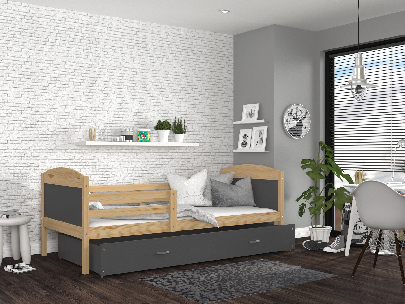 Postelja Aurora 128 (Bor)