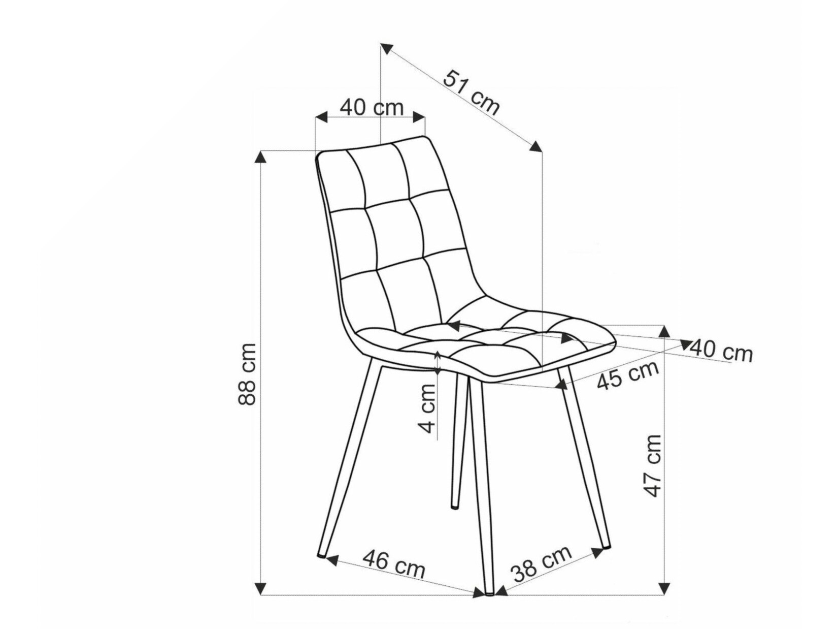 Stol Houston 1783 (Bež)