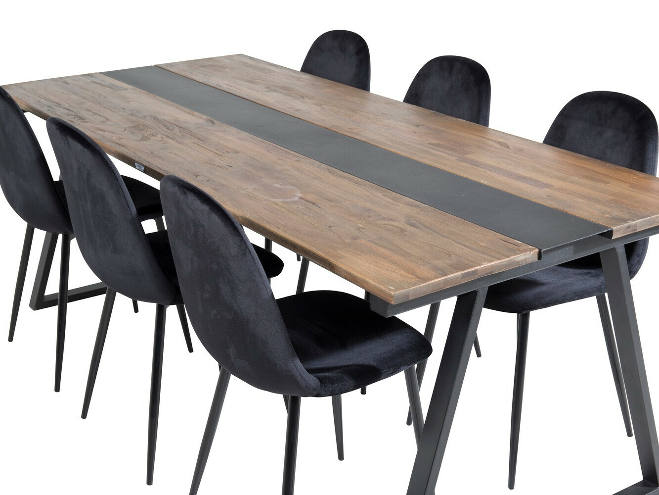 Jedilniški komplet Dallas 1949 (Črna)