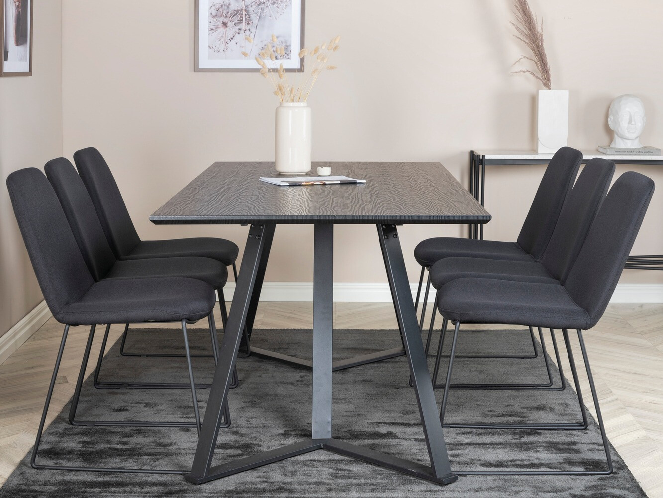 Jedilniški komplet Dallas 1972 (Črna)