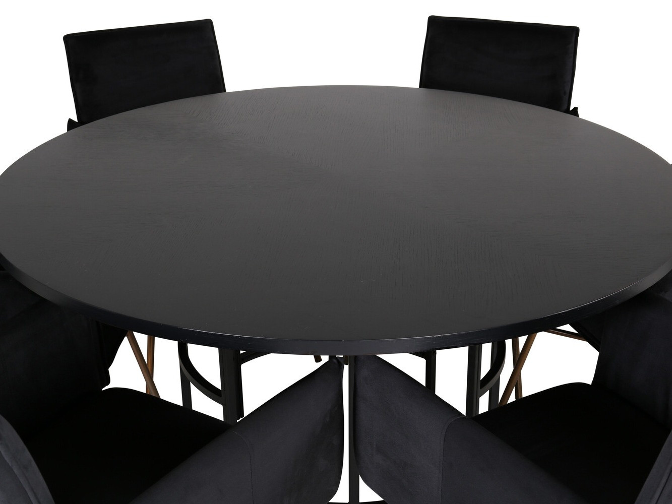 Jedilniški komplet Dallas 2391 (Črna + Medenina)