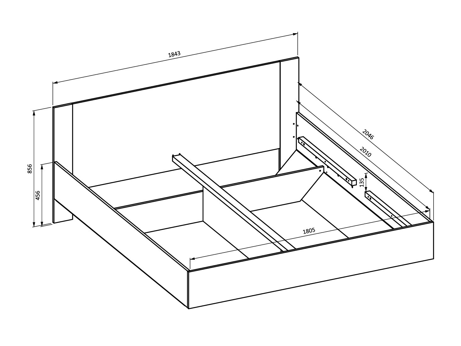Postelja Mirsevi 106 (180 x 200 cm)