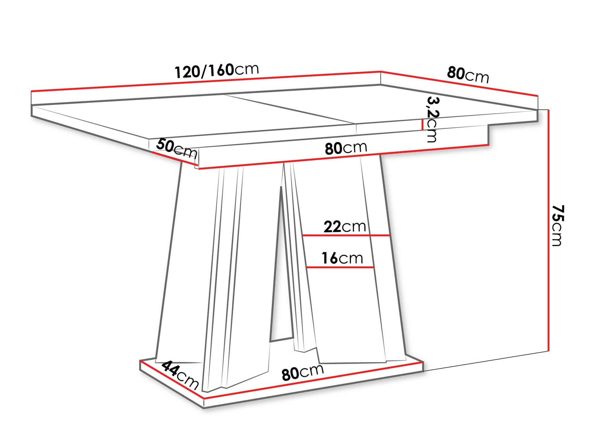Miza Goodyear 129 (Sijaj bela)