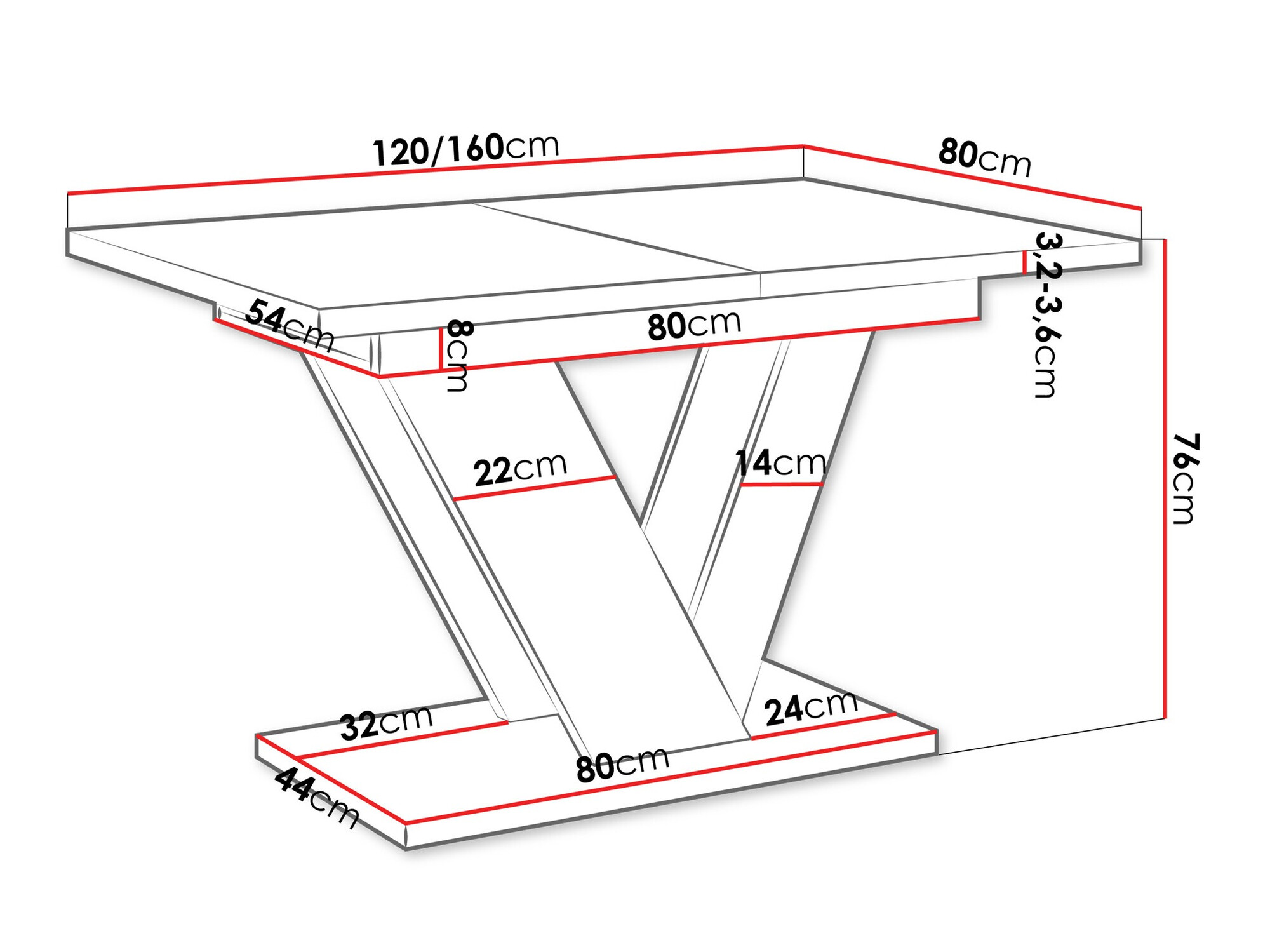 Miza Violium (Beton)
