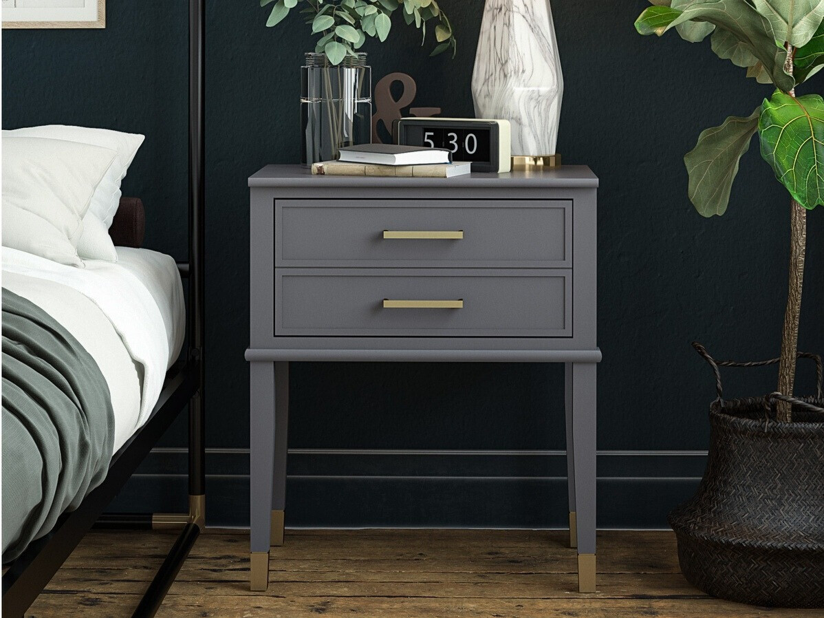 Nočna omarica CosmoLiving by Cosmopolitan Belromu 104 (Grafit)