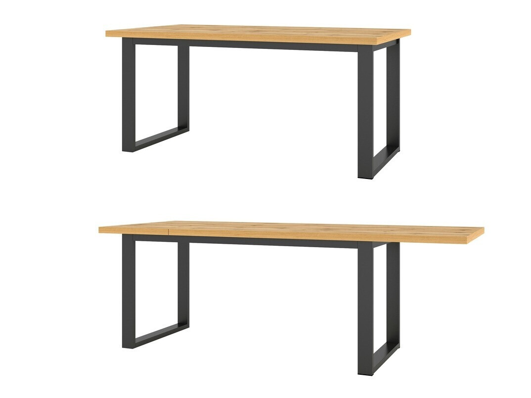 Miza Avicavu 111 (Wotan hrast + Črna)