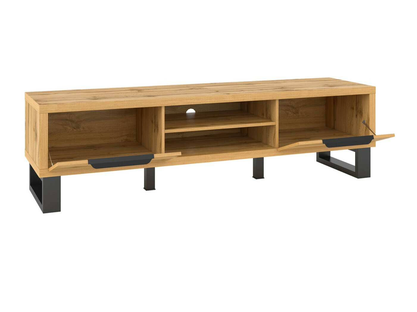 TV-omarica Avicavu 101 (Wotan hrast + Črna)