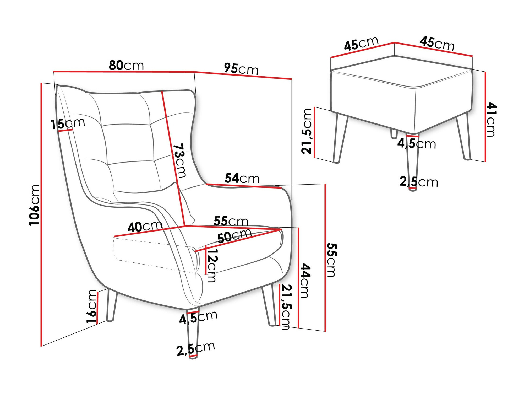 Fotelj Comfivo Ulmus V (Poso 100)