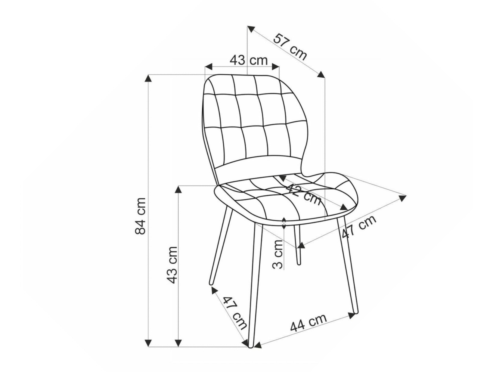 Stol Houston 1802 (Rumena)