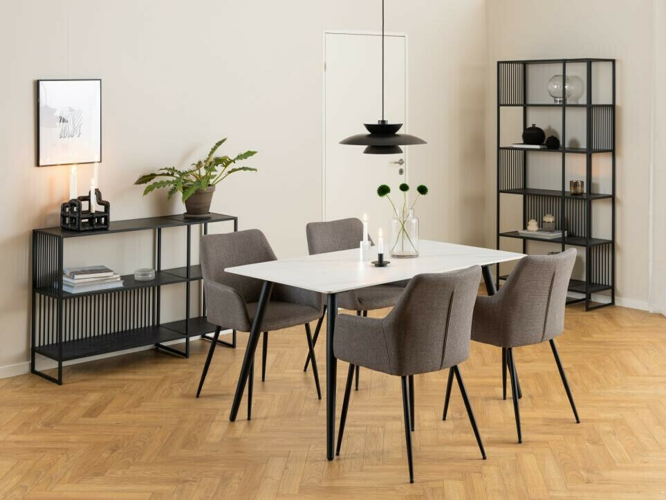 Stol Norsica 856 (Črna + Svetlo siva)