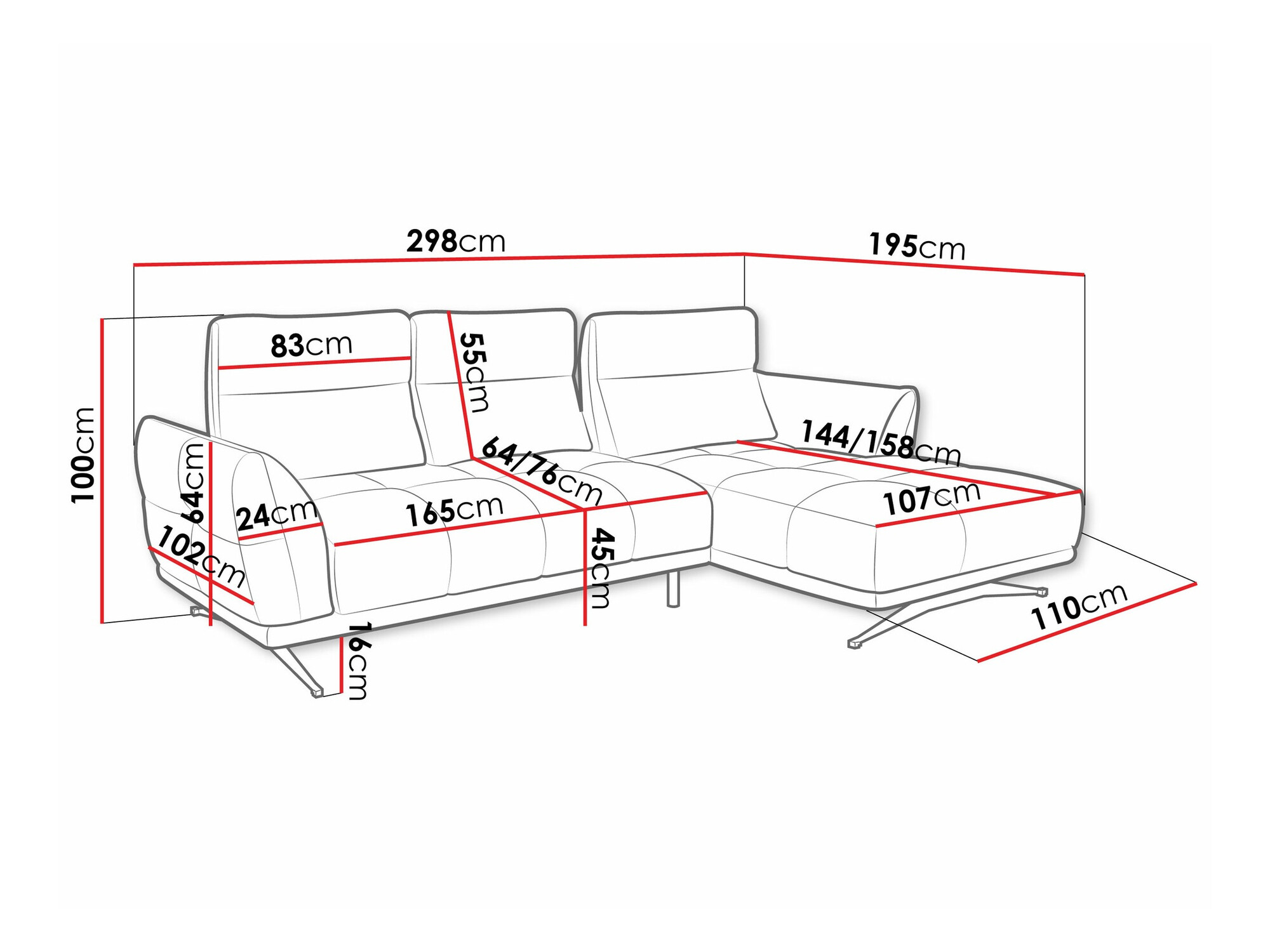 Kotna garnitura Lincoln 195 (Sorella 34)