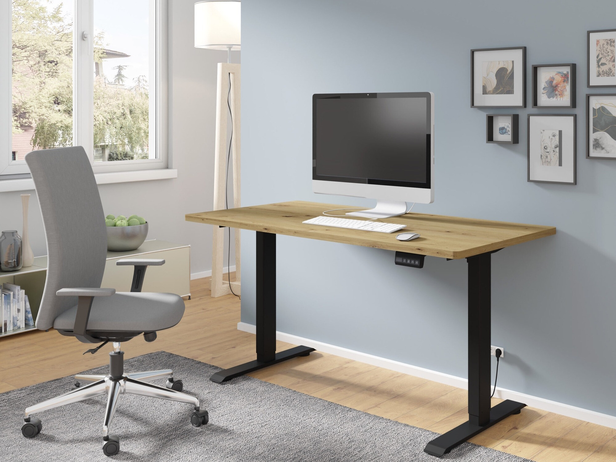 Dvižna pisalna miza Buffalo 183 (Črna)