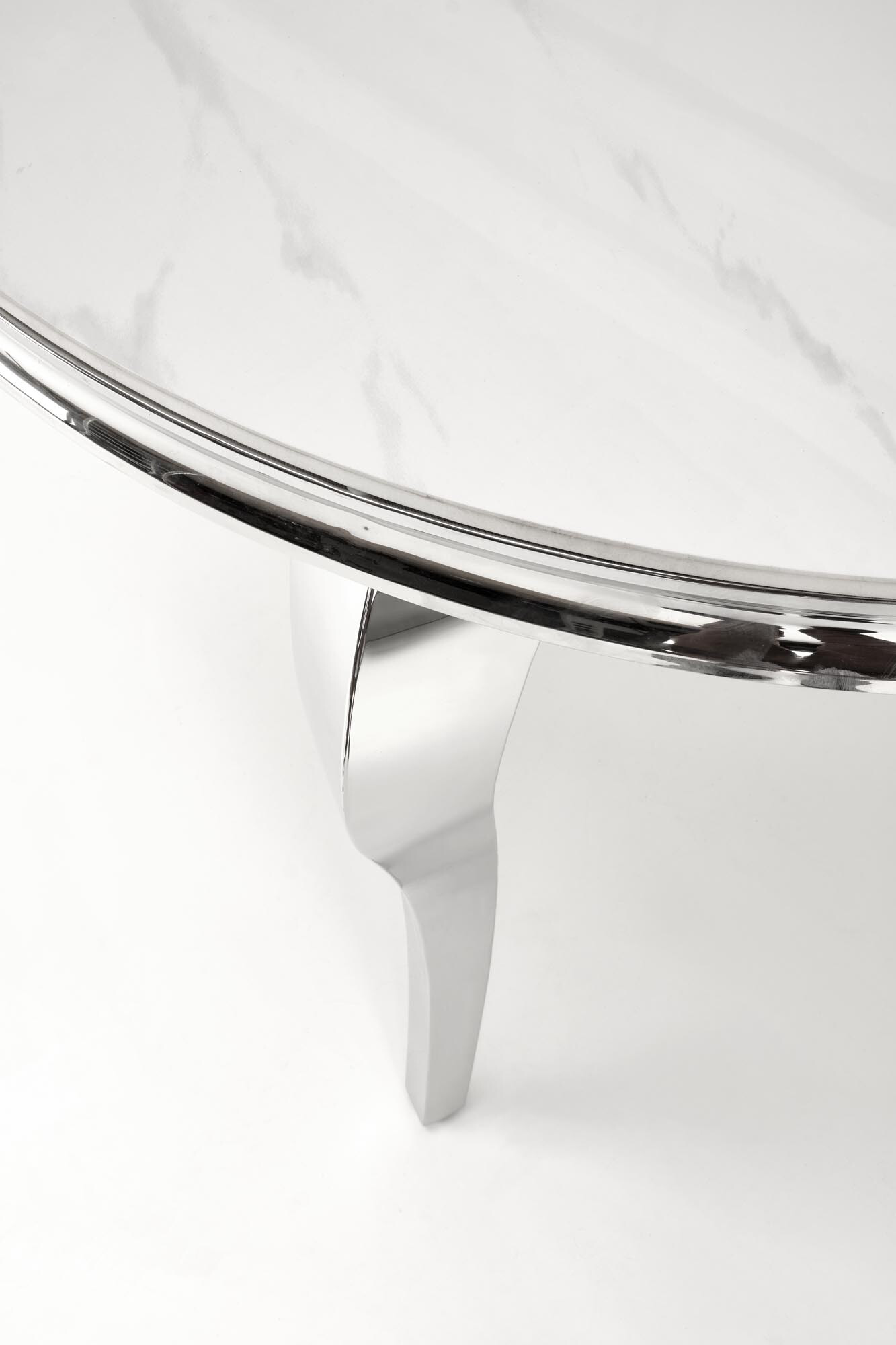 Miza Houston 1813 (Beli marmor + Srebrna)