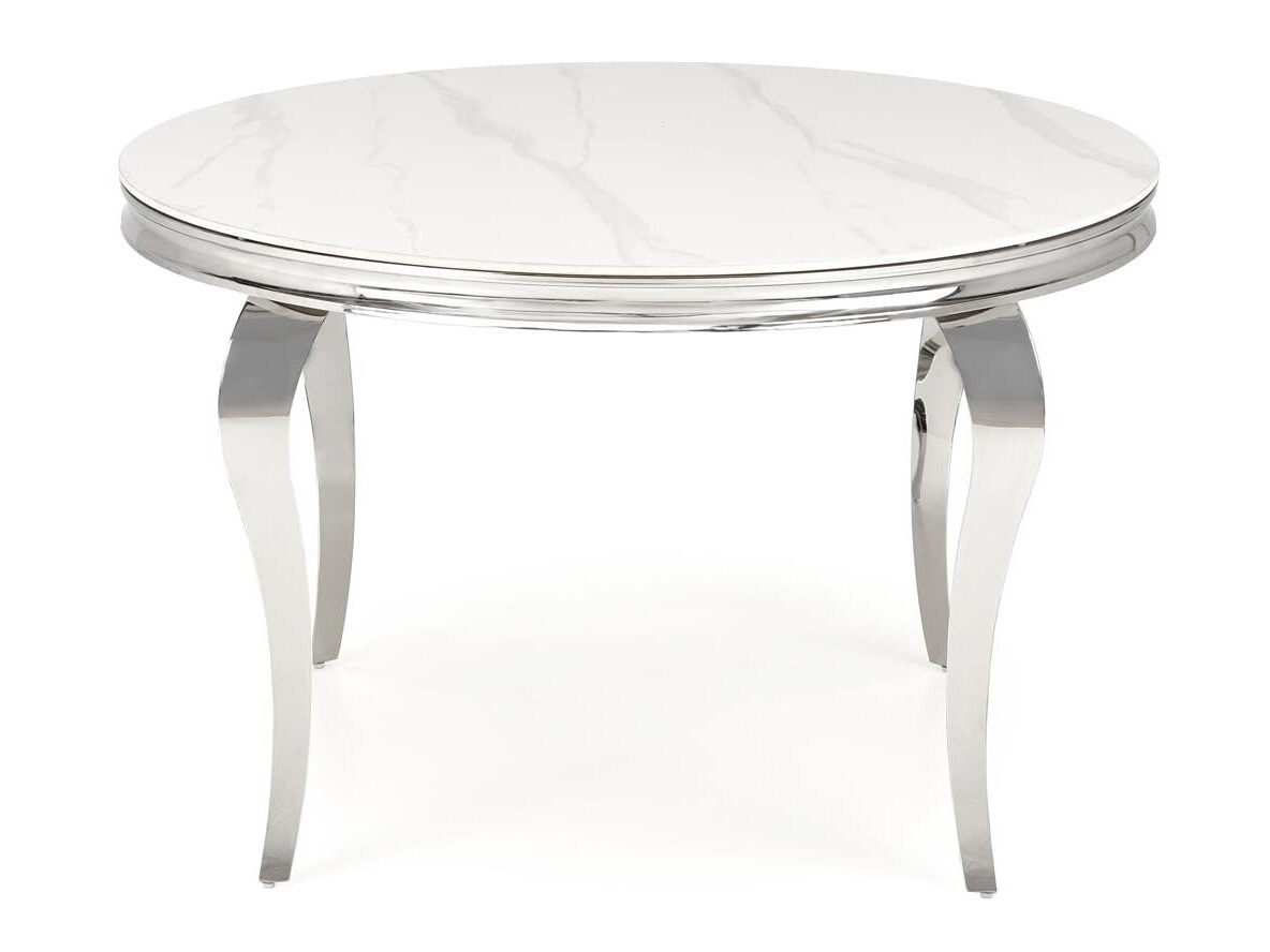Miza Houston 1813 (Beli marmor + Srebrna)