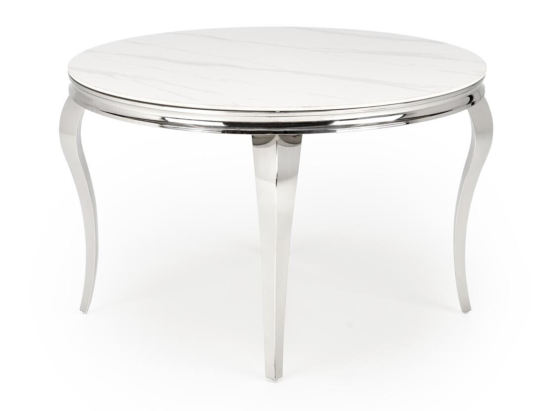 Miza Houston 1813 (Beli marmor + Srebrna)