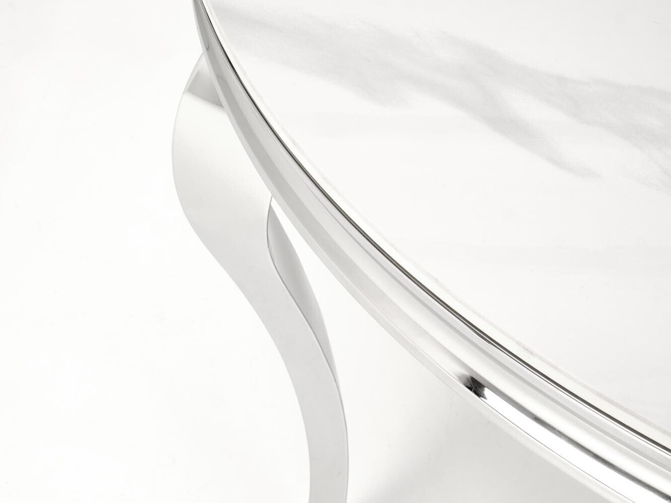 Miza Houston 1813 (Beli marmor + Srebrna)