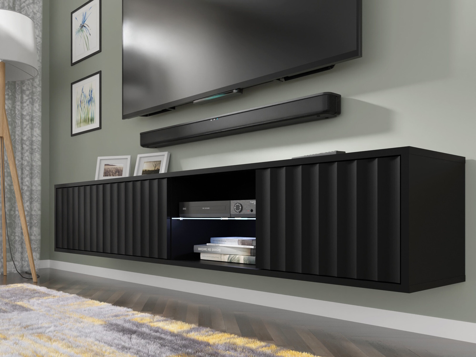 TV-omarica Buffalo 182 (Mat črna)