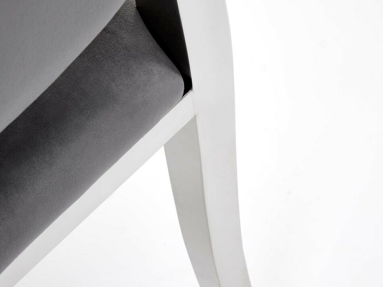 Jedilniški komplet Houston 1828 (Beli marmor + Siva)