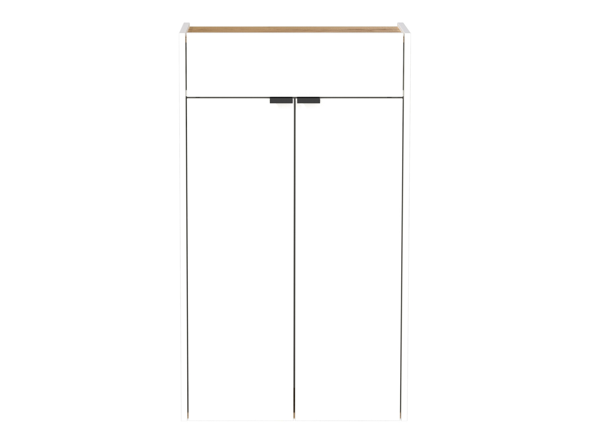 Regal za čevlje Cirsale 101 (Bela + Navarra hrast)